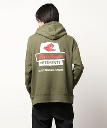 <Le Pigeon Voyageur>バックプリントフーディ スウェットパーカー