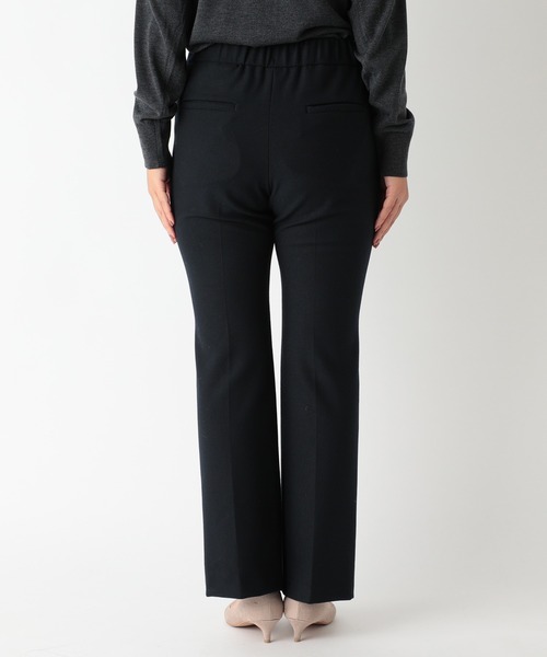 RIVE DROITE（リヴドロワ）の「《2サイズ展開》脚長効果も期待できる一着　ソフト両面起毛リラクシーパンツ（その他パンツ・レディース・グリーン/ネイビー・36/38）」の5枚目の写真