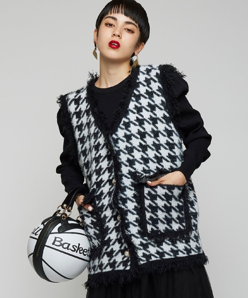 Narcissus（ナルシス）の「【Narcissus WEBSTORE 限定商品】ツイードベストジャケット（その他アウター・レディース・ホワイト/ブラック・FREE）」の2枚目の写真