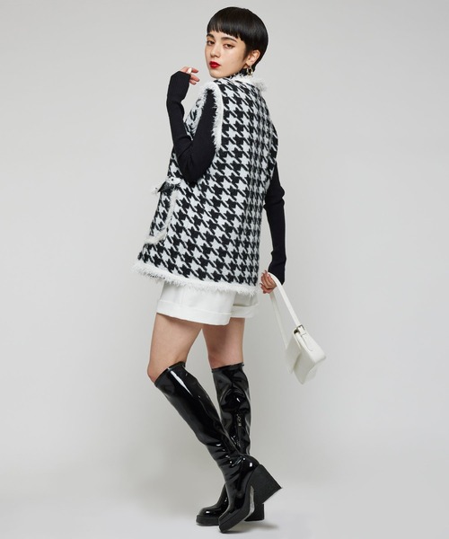 Narcissus（ナルシス）の「【Narcissus WEBSTORE 限定商品】ツイードベストジャケット（その他アウター・レディース・ホワイト/ブラック・FREE）」の4枚目の写真