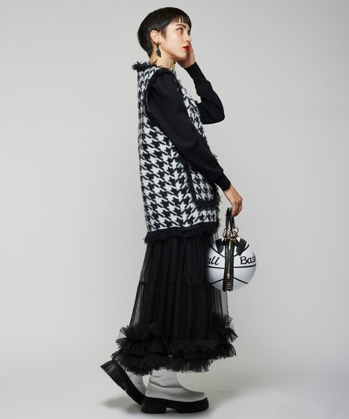 Narcissus（ナルシス）の「【Narcissus WEBSTORE 限定商品】ツイードベストジャケット（その他アウター・レディース・ホワイト/ブラック・FREE）」の7枚目の写真