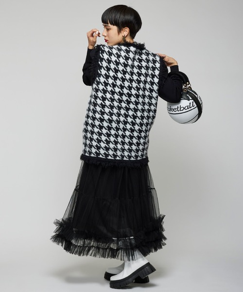 Narcissus（ナルシス）の「【Narcissus WEBSTORE 限定商品】ツイードベストジャケット（その他アウター・レディース・ホワイト/ブラック・FREE）」の8枚目の写真