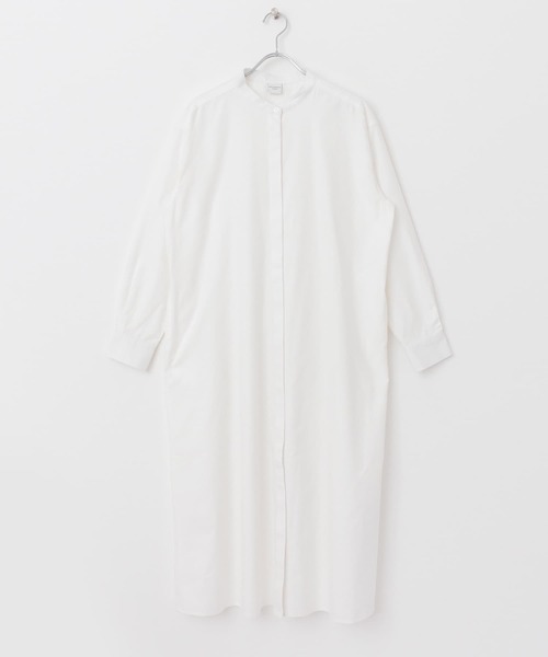 URBAN RESEARCH DOORS（アーバンリサーチドアーズ）の「コットンビエラ微起毛ワンピース（ワンピース・レディース・チャコールグレー/オフホワイト・ONE）」の10枚目の写真