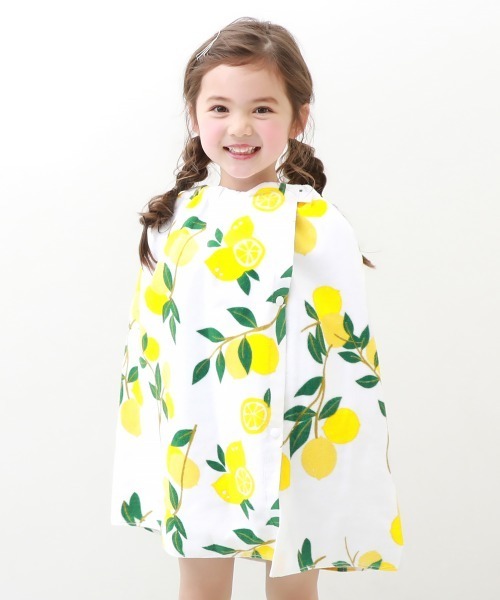 devirock（デビロック）の「ガールズラップタオル 60cm（スイムグッズ・キッズ・ホワイト/オフホワイト/ピンク/ブルー/ラベンダー/ブルー系その他/パープル系その他/パープル系その他2/ピンク系その他・ONE SIZE）」の2枚目の写真