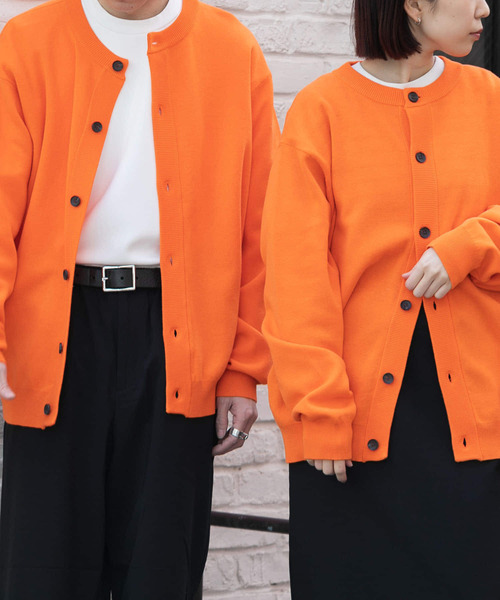 SENSE OF PLACE by URBAN RESEARCH（センスオブプレイスバイアーバンリサーチ）の「『ユニセックス』クルーネックカーディガン（カーディガン/ボレロ・メンズ・ミント/ピンク/レッド/ブラック/ネイビー/ブルー/ナチュラル/ライトブルー/ライトベージュ/グリーン/オレンジ・LARGE/MEDIUM）」の11枚目の写真