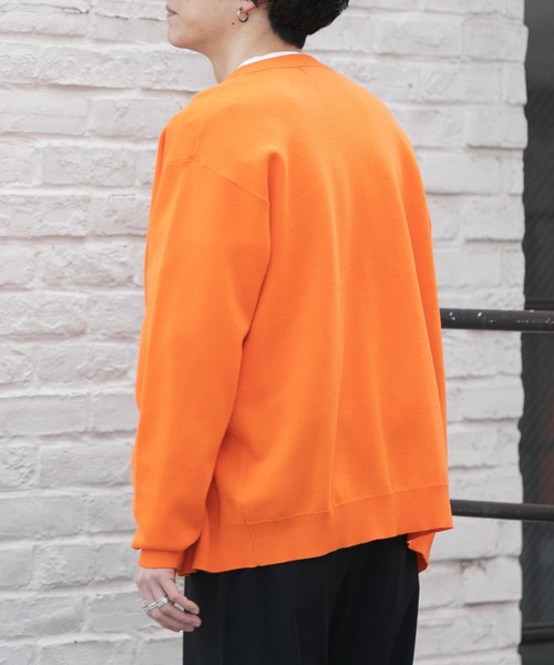 SENSE OF PLACE by URBAN RESEARCH（センスオブプレイスバイアーバンリサーチ）の「『ユニセックス』クルーネックカーディガン（カーディガン/ボレロ・メンズ・ミント/ピンク/レッド/ブラック/ネイビー/ブルー/ナチュラル/ライトブルー/ライトベージュ/グリーン/オレンジ・LARGE/MEDIUM）」の18枚目の写真