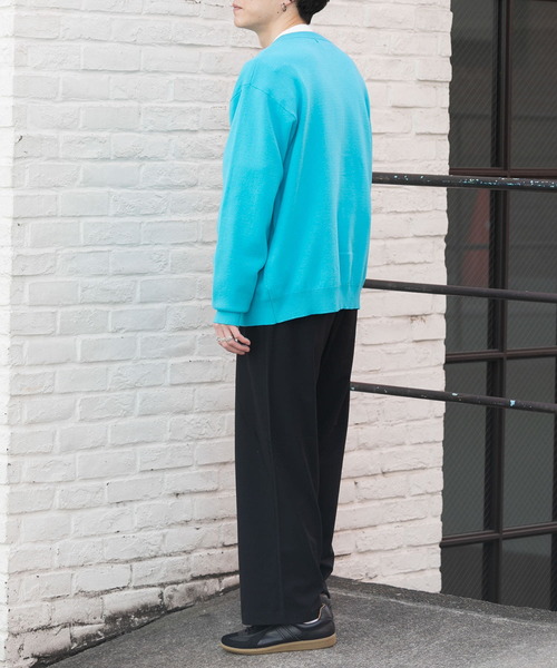 SENSE OF PLACE by URBAN RESEARCH（センスオブプレイスバイアーバンリサーチ）の「『ユニセックス』クルーネックカーディガン（カーディガン/ボレロ・メンズ・ミント/ピンク/レッド/ブラック/ネイビー/ブルー/ナチュラル/ライトブルー/ライトベージュ/グリーン/オレンジ・LARGE/MEDIUM）」の19枚目の写真