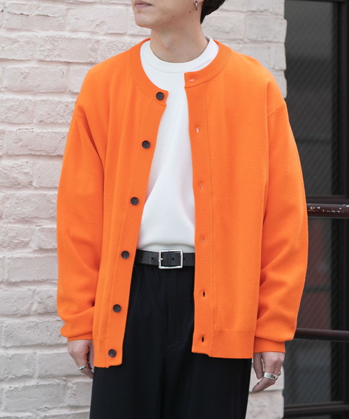 SENSE OF PLACE by URBAN RESEARCH（センスオブプレイスバイアーバンリサーチ）の「『ユニセックス』クルーネックカーディガン（カーディガン/ボレロ・メンズ・ミント/ピンク/レッド/ブラック/ネイビー/ブルー/ナチュラル/ライトブルー/ライトベージュ/グリーン/オレンジ・LARGE/MEDIUM）」の20枚目の写真