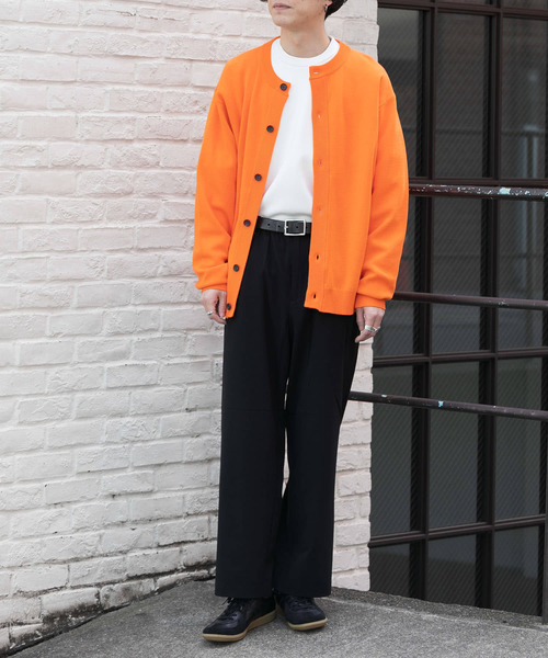 SENSE OF PLACE by URBAN RESEARCH（センスオブプレイスバイアーバンリサーチ）の「『ユニセックス』クルーネックカーディガン（カーディガン/ボレロ・メンズ・ミント/ピンク/レッド/ブラック/ネイビー/ブルー/ナチュラル/ライトブルー/ライトベージュ/グリーン/オレンジ・LARGE/MEDIUM）」の22枚目の写真