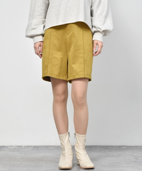 RETRO GIRL（レトロガール）の「タックショートパンツ（その他パンツ・レディース・アイボリー/ブラック/ダークブラウン/イエロー/ライトグリーン・FREE）」の5枚目の写真