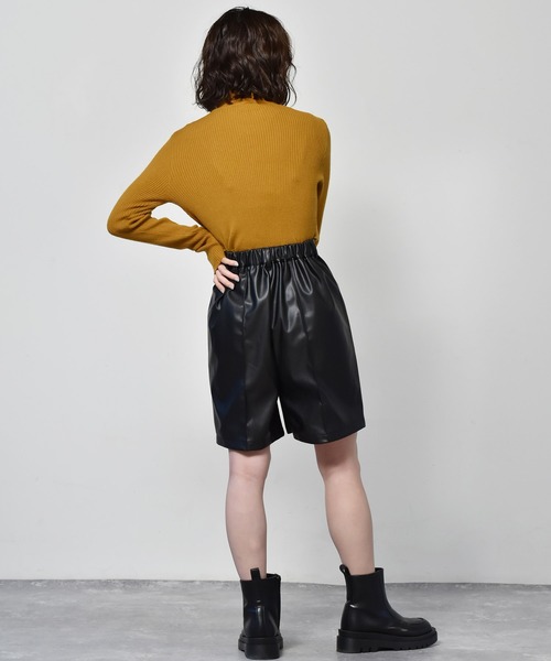 RETRO GIRL（レトロガール）の「タックショートパンツ（その他パンツ・レディース・アイボリー/ブラック/ダークブラウン/イエロー/ライトグリーン・FREE）」の14枚目の写真