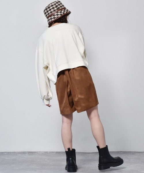 RETRO GIRL（レトロガール）の「タックショートパンツ（その他パンツ・レディース・アイボリー/ブラック/ダークブラウン/イエロー/ライトグリーン・FREE）」の18枚目の写真