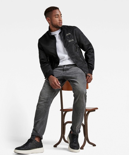 G-STAR(ジースター)の「HARRINGTON JACKET/ハリントンジャケット(ブルゾン・メンズ・ダークブラック/ダークネイビー/ベージュ/ダークオリーブ・SMALL/MEDIUM/LARGE/X-SMALL/X-LARGE)」の9枚目の写真