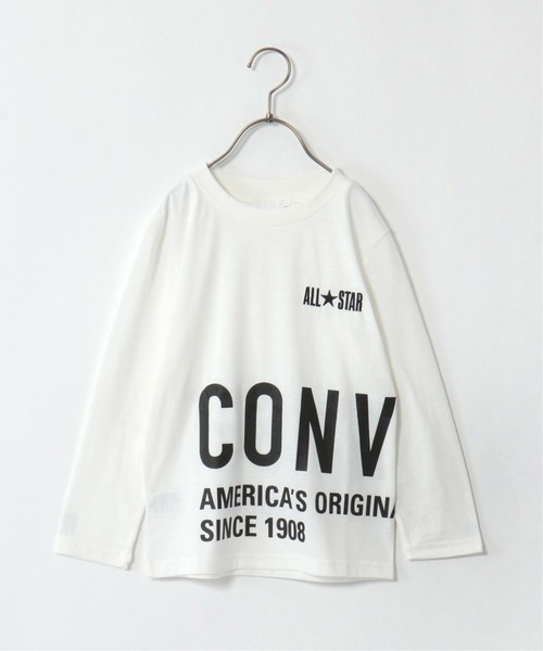 セール キッズ Converse コンバース 前後プリントロンt 130 160cm Tシャツ カットソー Converse All Star コンバースオールスター のファッション通販 Zozotown