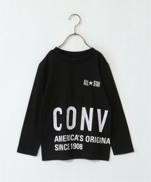 【WEB限定】【キッズ】CONVERSE コンバース 前後プリントロンT（130~160cm）