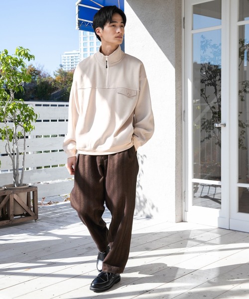 niko and...（ニコアンド）の「フェイクレザーキルトデッキシューズ（モカシン/デッキシューズ・メンズ・ブラック/ベージュ・MEDIUM/LARGE）」の4枚目の写真