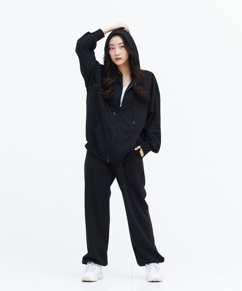 17HR（セブンティーンアワーズ）の「ロゴスウェットパンツ【セットアップ可】（スウェットパンツ・レディース・ライトグレー/ブラック・FREE）」の13枚目の写真