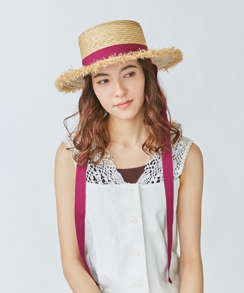 kaorinomori（カオリノモリ）の「カオリノモリ　マーハット（ハット・レディース・パープル/ブラック・M/57.5cm）」の8枚目の写真