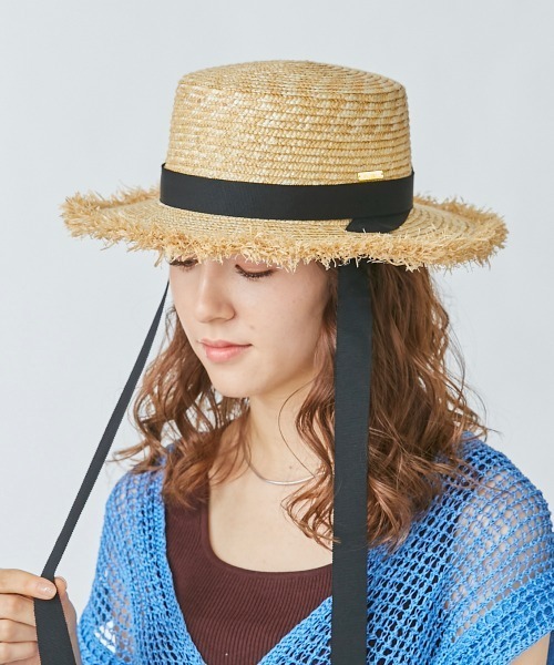 kaorinomori（カオリノモリ）の「カオリノモリ　マーハット（ハット・レディース・パープル/ブラック・M/57.5cm）」の4枚目の写真