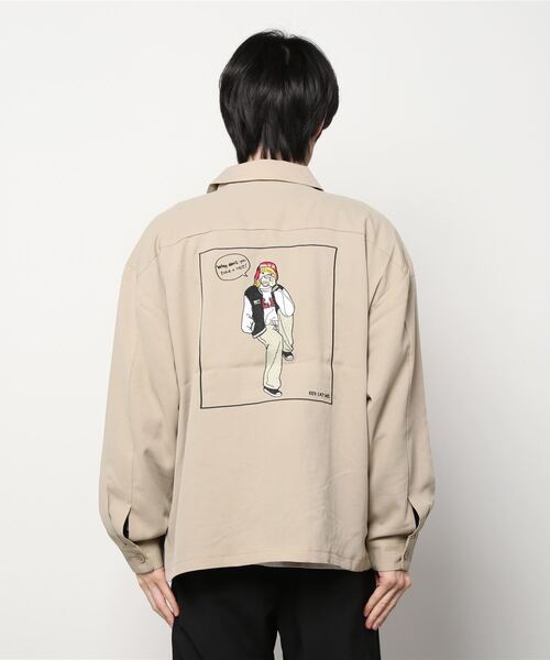 Red Cap Girl(レッドキャプガール)の「とろみバック刺繍ZIP ルーズジャケット(ブルゾン・メンズ・ブラック/ベージュ/ブラウン/ブルー/ワイン・M/L)」の10枚目の写真