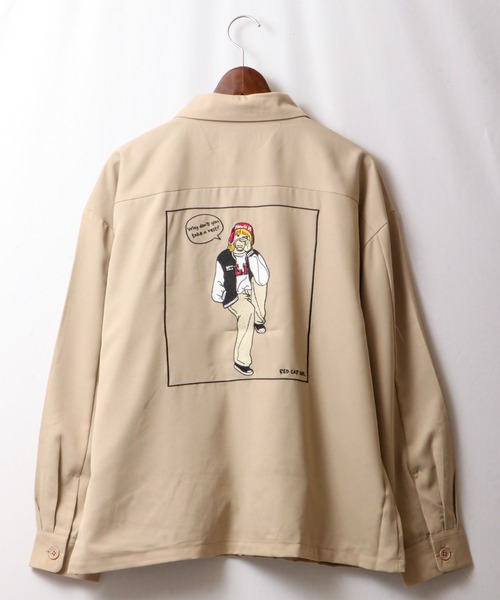 Red Cap Girl(レッドキャプガール)の「とろみバック刺繍ZIP ルーズジャケット(ブルゾン・メンズ・ブラック/ベージュ/ブラウン/ブルー/ワイン・M/L)」の20枚目の写真