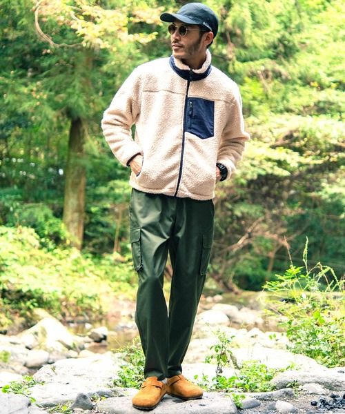 jiggys shop（ジギーズショップ）の「裏メッシュ シープボア レトロジャケット（ブルゾン・メンズ・ブラック/ベージュ/アイボリー・MEDIUM/LARGE/X-LARGE）」の7枚目の写真