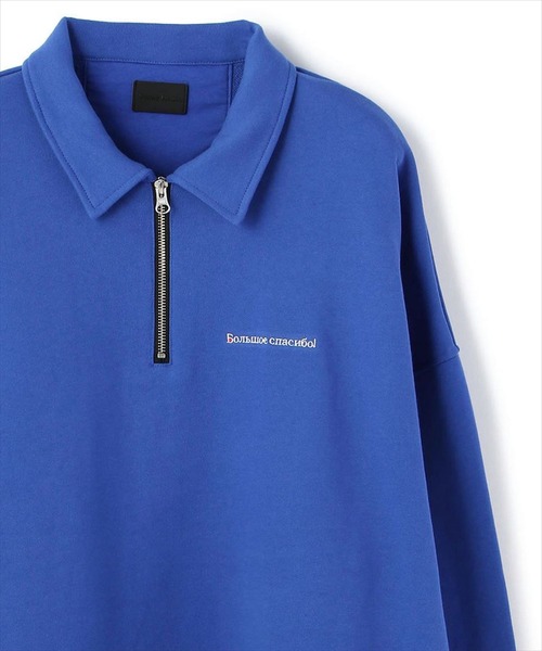 DANKE SCHON（ダンケシェーン）の「DankeSchon/ダンケシェーン/ハーフジップスウェット（スウェット・メンズ・ブラック/グリーン/ブルー・FREE）」の3枚目の写真