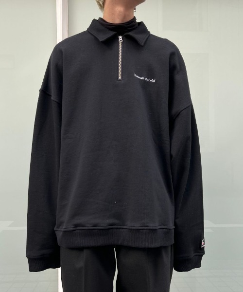 DANKE SCHON（ダンケシェーン）の「DankeSchon/ダンケシェーン/ハーフジップスウェット（スウェット・メンズ・ブラック/グリーン/ブルー・FREE）」の22枚目の写真