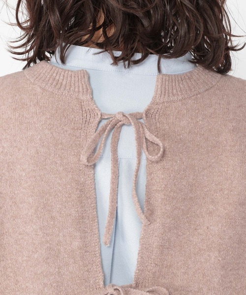 studio CLIP（スタディオクリップ）の「7ゲージスポンディッシュベスト（ベスト・レディース・ネイビー/ベージュ/ライトグレー・FREE）」の5枚目の写真