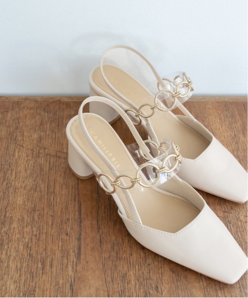 RANDA（ランダ）の「ゴールドチェーンバックストラップパンプス（パンプス・レディース・アイボリー/ブラウン/グリーン・LL/M/L/S）」の5枚目の写真