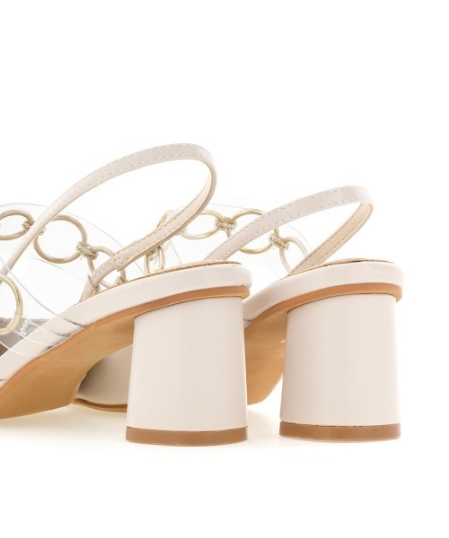 RANDA（ランダ）の「ゴールドチェーンバックストラップパンプス（パンプス・レディース・アイボリー/ブラウン/グリーン・LL/M/L/S）」の12枚目の写真