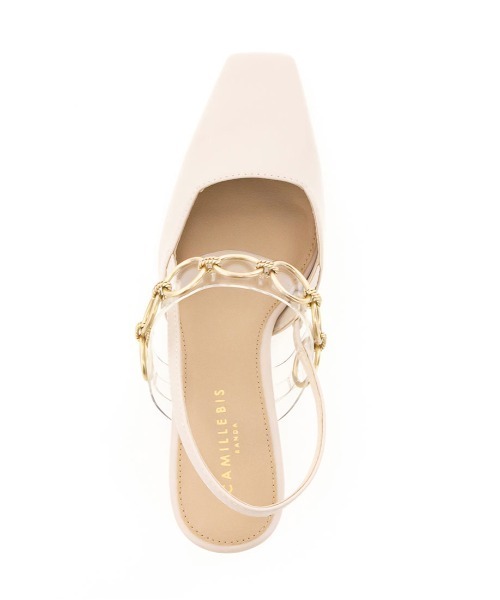 RANDA（ランダ）の「ゴールドチェーンバックストラップパンプス（パンプス・レディース・アイボリー/ブラウン/グリーン・LL/M/L/S）」の13枚目の写真