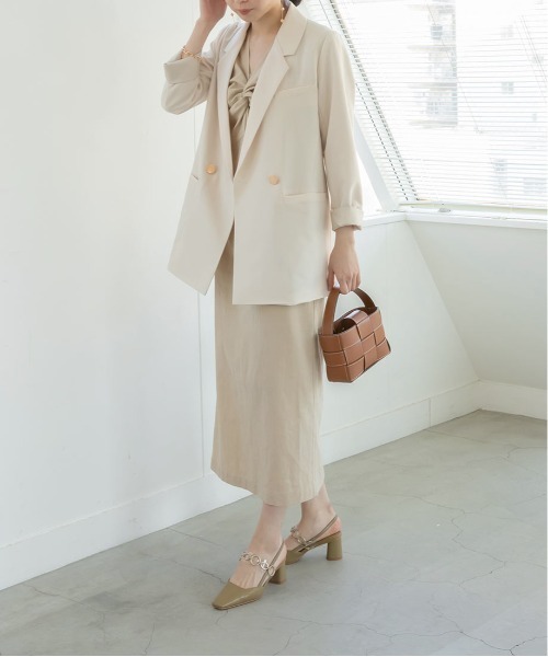 RANDA（ランダ）の「ゴールドチェーンバックストラップパンプス（パンプス・レディース・アイボリー/ブラウン/グリーン・LL/M/L/S）」の22枚目の写真