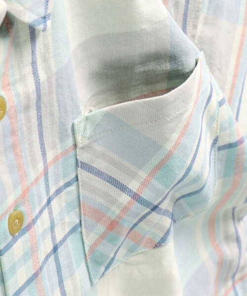 BRANSHES（ブランシェス）の「【ペア】やわらかチェックシャツ（シャツ/ブラウス・キッズ・ブラウン/アイボリー・90/100/110/120/130/140/150）」の6枚目の写真