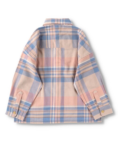 BRANSHES（ブランシェス）の「【ペア】やわらかチェックシャツ（シャツ/ブラウス・キッズ・ブラウン/アイボリー・90/100/110/120/130/140/150）」の11枚目の写真