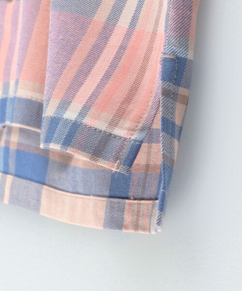 BRANSHES（ブランシェス）の「【ペア】やわらかチェックシャツ（シャツ/ブラウス・キッズ・ブラウン/アイボリー・90/100/110/120/130/140/150）」の15枚目の写真