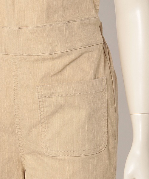 Lycee mine（リセマイン）の「【リンク】ワイドサロペット（サロペット/オーバーオール・キッズ・ブルー/ライトベージュ・S/M）」の10枚目の写真