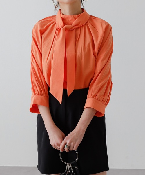 COLONY 2139(コロニートゥーワンスリーナイン)の「コットンボウタイブラウス(シャツ/ブラウス・レディース・オフホワイト/ベージュ/オレンジ・FREE)」の19枚目の写真