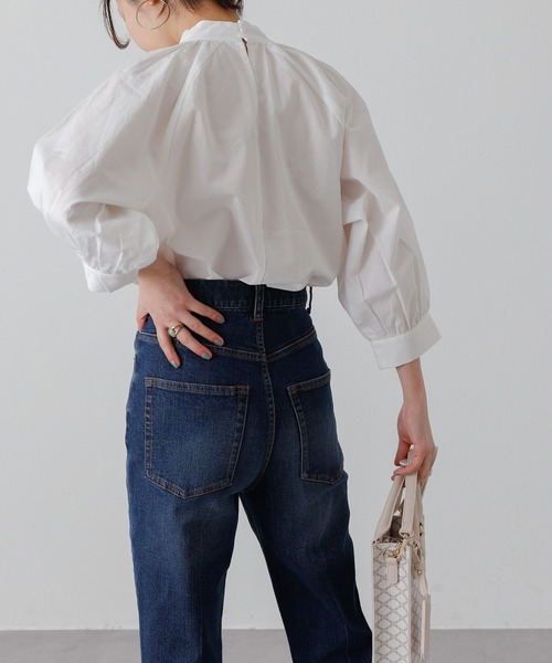 COLONY 2139(コロニートゥーワンスリーナイン)の「コットンボウタイブラウス(シャツ/ブラウス・レディース・オフホワイト/ベージュ/オレンジ・FREE)」の7枚目の写真