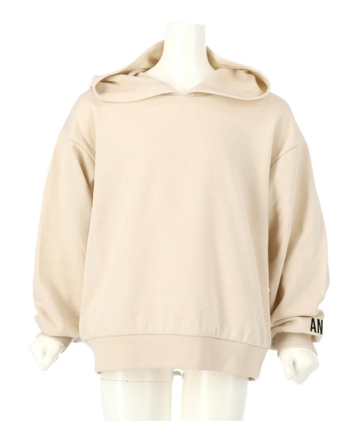 ANAP kids(アナップキッズ)の「【WEB限定】8色展開ミニ裏毛フーディートップススウェット(パーカー・キッズ・オレンジ/イエロー×グリーン/ラベンダー/ホワイト/ライトグレー/ベージュ/ピンク/ブルー・130cm/100cm/120cm/90cm/110cm)」の1枚目の写真