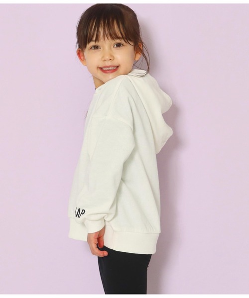 ANAP kids(アナップキッズ)の「【WEB限定】8色展開ミニ裏毛フーディートップススウェット(パーカー・キッズ・オレンジ/イエロー×グリーン/ラベンダー/ホワイト/ライトグレー/ベージュ/ピンク/ブルー・130cm/100cm/120cm/90cm/110cm)」の10枚目の写真