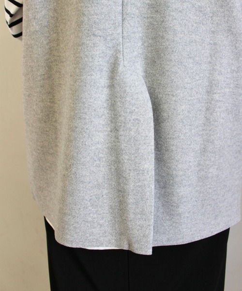 MLI'A（エムリア）の「Wフェイスジレ（ベスト・レディース・グレー/ベージュ/ブラック・M）」の16枚目の写真