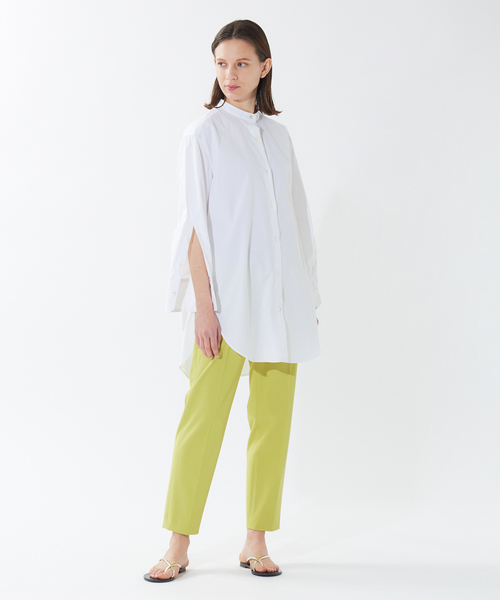 qualite（カリテ）の「ヴィンテージブロードスタンドシャツ（シャツ/ブラウス・レディース・ブルー/オフホワイト・フリー）」の3枚目の写真