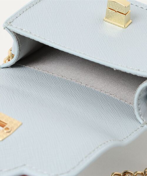 Samantha Thavasa Petit Choice（サマンサタバサ　プチチョイス）の「フロント金具ミニミニショルダー（ハンドバッグ・レディース・ラベンダー/ピンク/ブラック/ベージュ/ライトブルー/ペールイエロー・FREE）」の12枚目の写真