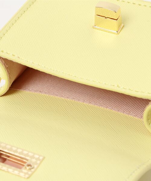 Samantha Thavasa Petit Choice（サマンサタバサ　プチチョイス）の「フロント金具ミニミニショルダー（ハンドバッグ・レディース・ラベンダー/ピンク/ブラック/ベージュ/ライトブルー/ペールイエロー・FREE）」の19枚目の写真