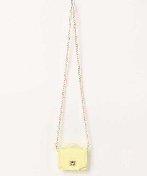 Samantha Thavasa Petit Choice（サマンサタバサ　プチチョイス）の「フロント金具ミニミニショルダー（ハンドバッグ・レディース・ラベンダー/ピンク/ブラック/ベージュ/ライトブルー/ペールイエロー・FREE）」の22枚目の写真