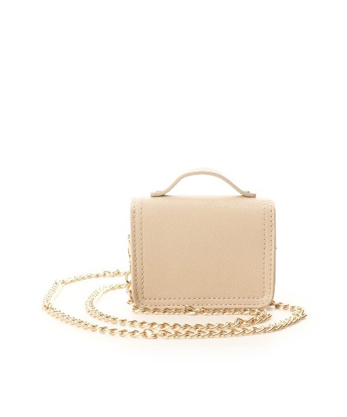 Samantha Thavasa Petit Choice（サマンサタバサ　プチチョイス）の「フロント金具ミニミニショルダー（ハンドバッグ・レディース・ラベンダー/ピンク/ブラック/ベージュ/ライトブルー/ペールイエロー・FREE）」の9枚目の写真