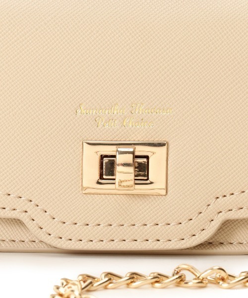 Samantha Thavasa Petit Choice（サマンサタバサ　プチチョイス）の「フロント金具ミニミニショルダー（ハンドバッグ・レディース・ラベンダー/ピンク/ブラック/ベージュ/ライトブルー/ペールイエロー・FREE）」の11枚目の写真