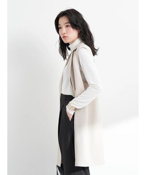 earth music&ecology（アースミュージックアンドエコロジー）の「ロングジレ（ベスト・レディース・モカ/ライトベージュ・FREE）」の12枚目の写真