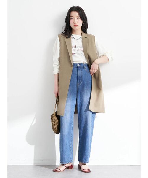 earth music&ecology（アースミュージックアンドエコロジー）の「ロングジレ（ベスト・レディース・モカ/ライトベージュ・FREE）」の21枚目の写真